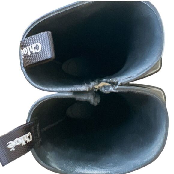 CHLOE Betty Black Rain Boots - Picture 10 of 12